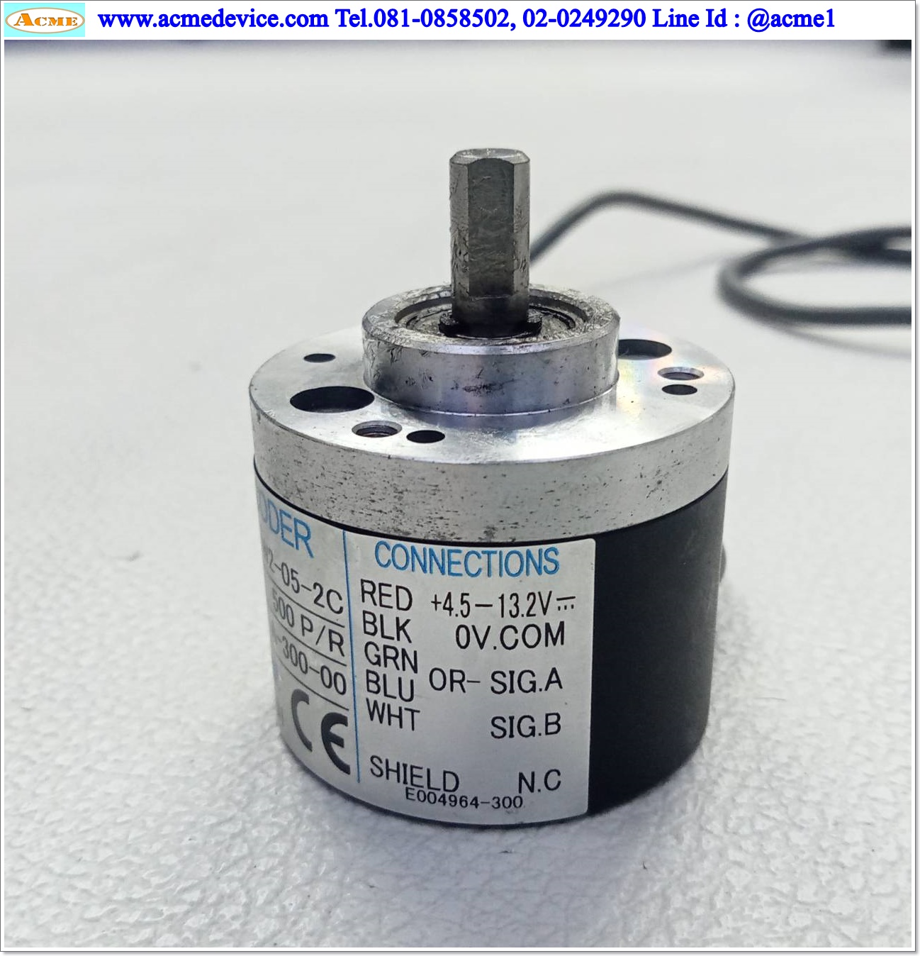 Encoder Nidec รุ่น OVW2-05-2C, 4.5-13.2V, 500P/R, Open Collector