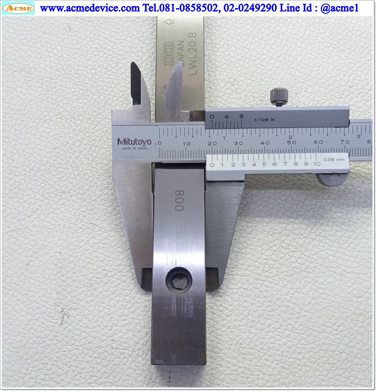 Linear Block and Rail IKO รุ่น LWL20B, รางสไลด์ขนาด 20 mm x 540 mm. (4 Block)