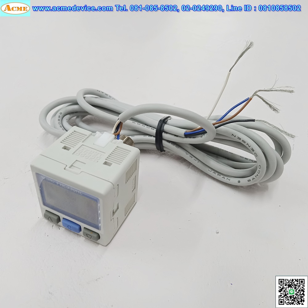 Vacuum/Pressure SMC รุ่น ZSE30AF-N01-C, -100 to 100kPa, NPN, Analog 1-5 V