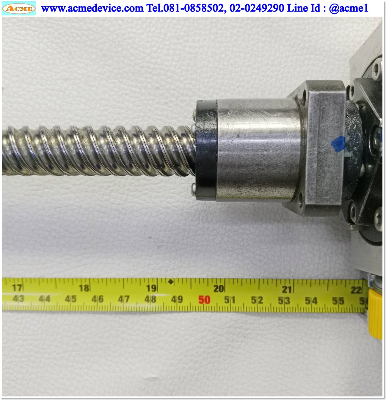 Ball Screw ??? รุ่น ???, ขนาดเพลา 16 x 670 mm., Stroke 500 mm., Pit 20 mm.