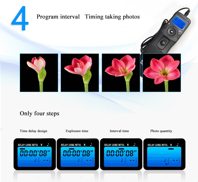 รีโมทชัตเตอร์ ยี่ห้อ Sidande รุ่น RST7100 (สายลั่นชัตเตอร์) ใช้สำหรับกล้อง Canon Nikon Sony Samsung Pentax etc ราคาถูก