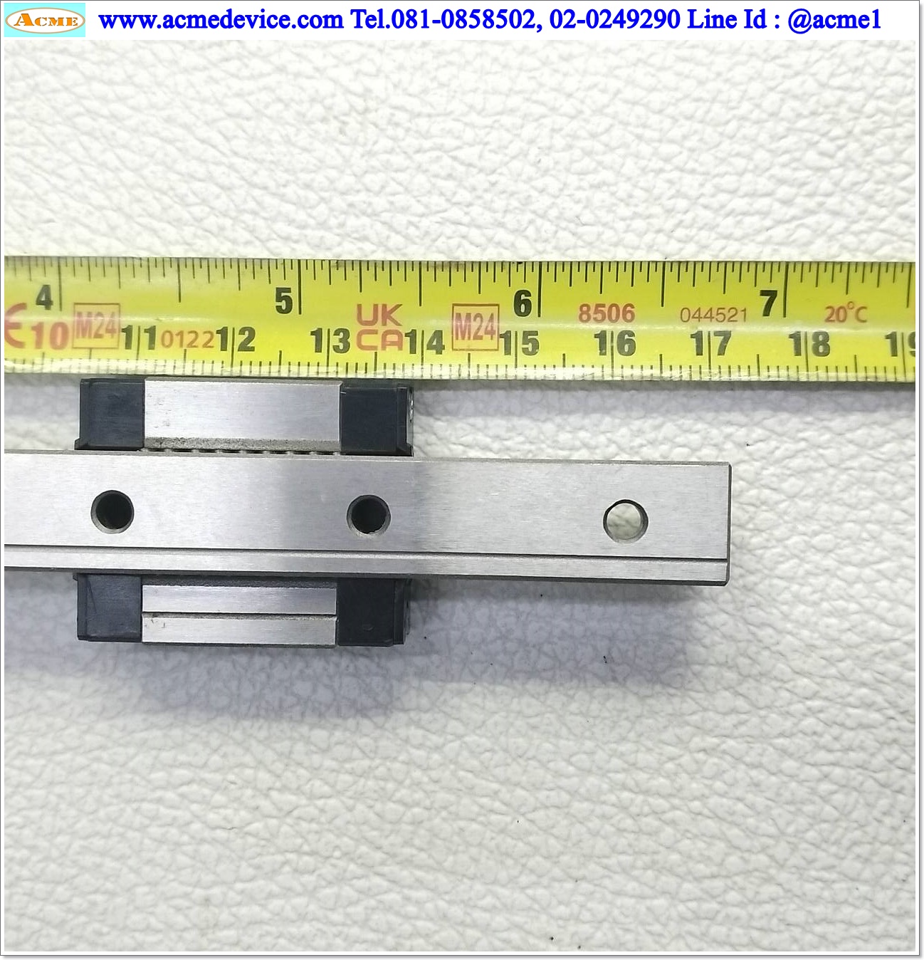 Linear Block and Rail Misumi รุ่น SSEB13, รางสไลด์ขนาด 12 mm x 170 mm. (2 Block)