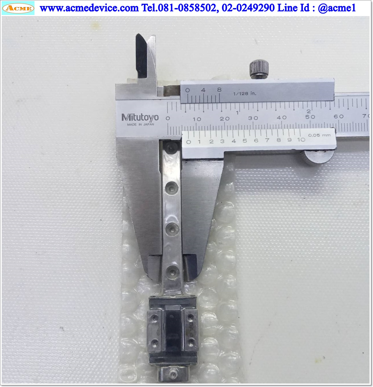 Linear Block and Rail THK รุ่น RSR7Z, รางสไลด์ขนาด 7 mm x 100 mm