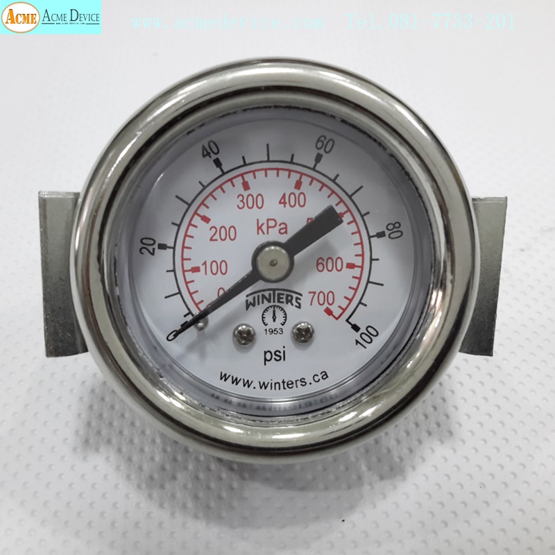 Pressure Gauge Winters รุ่น 0 to 700kPa (สินค้าใหม่)