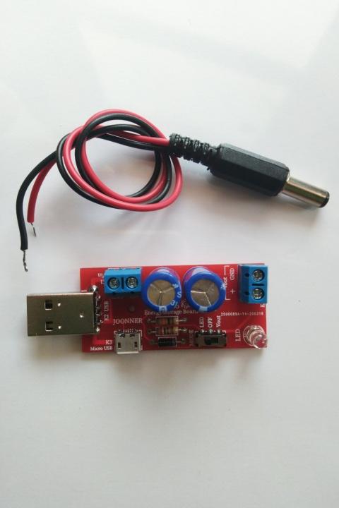 บอร์ดเก็บพลังงานไฟฟ้า 2.5F/6VDC