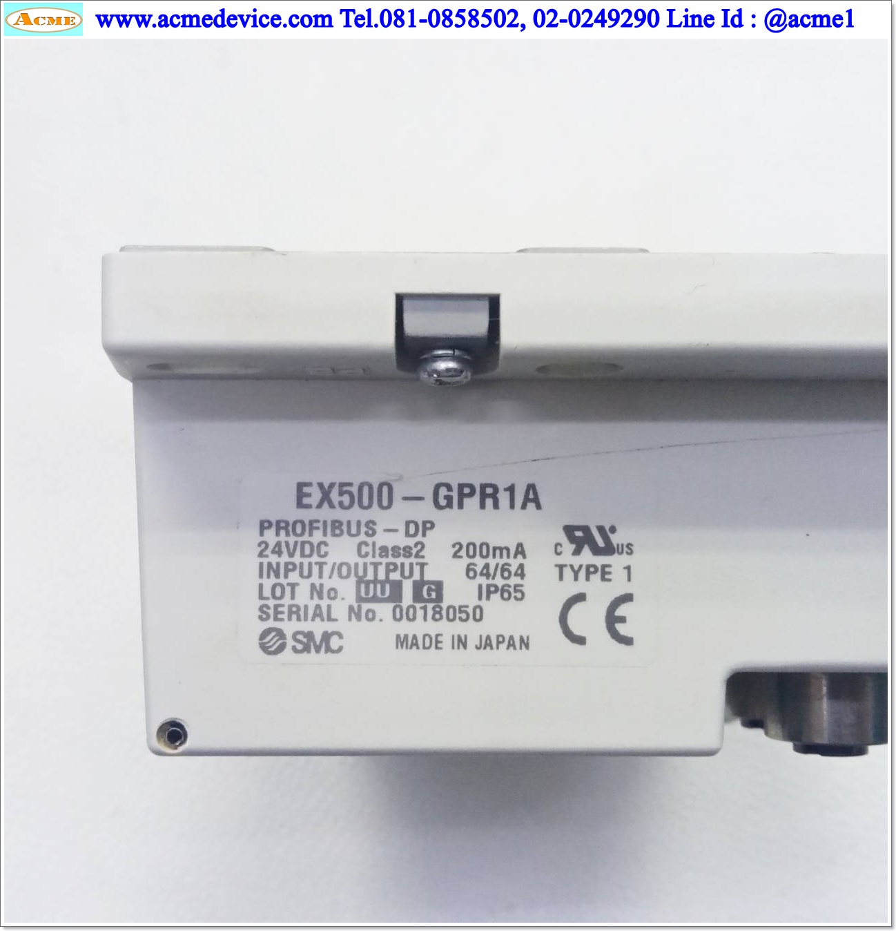 Gateway Unit SMC รุ่น EX500-GPR1A, EX500 Series, Profibus-DP