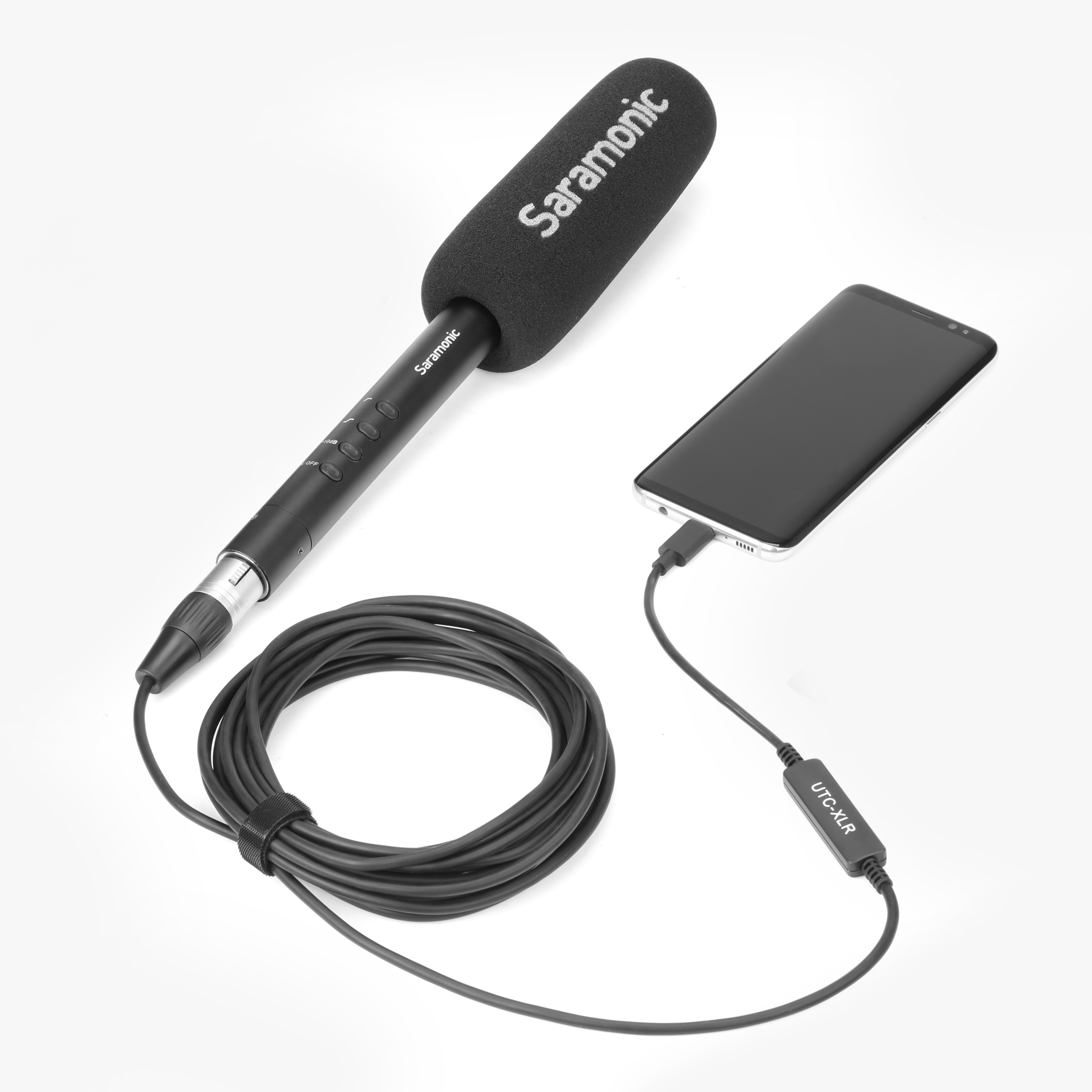 Saramonic UTC-XLR XLR (Female) Microphone Connector to USB Type-C Audio Cable Smartphone Adapter for Type-C Devices รับประกันศูนย์ไทย 1 ปี