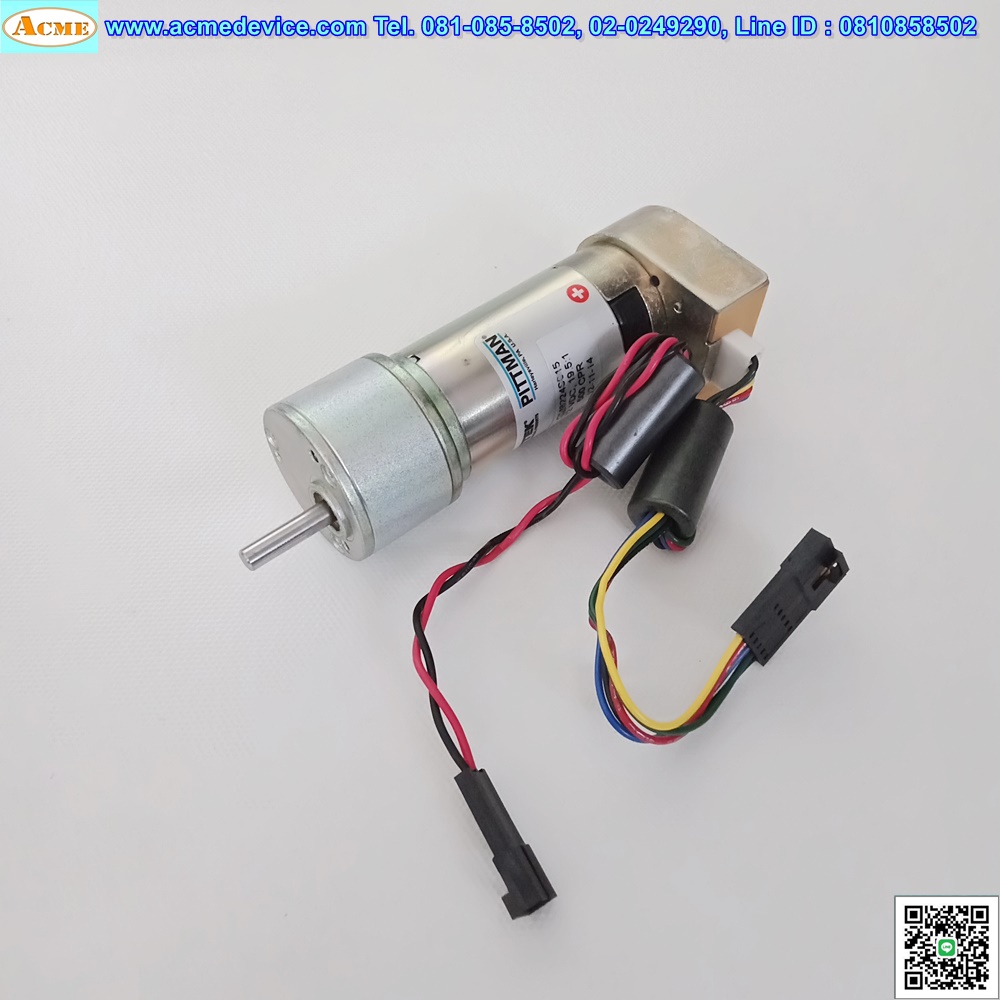 DC Motor Ametek, Pittman รุ่น GM8224S015 + Gear Head Ratio 19.5:1, 12Vdc