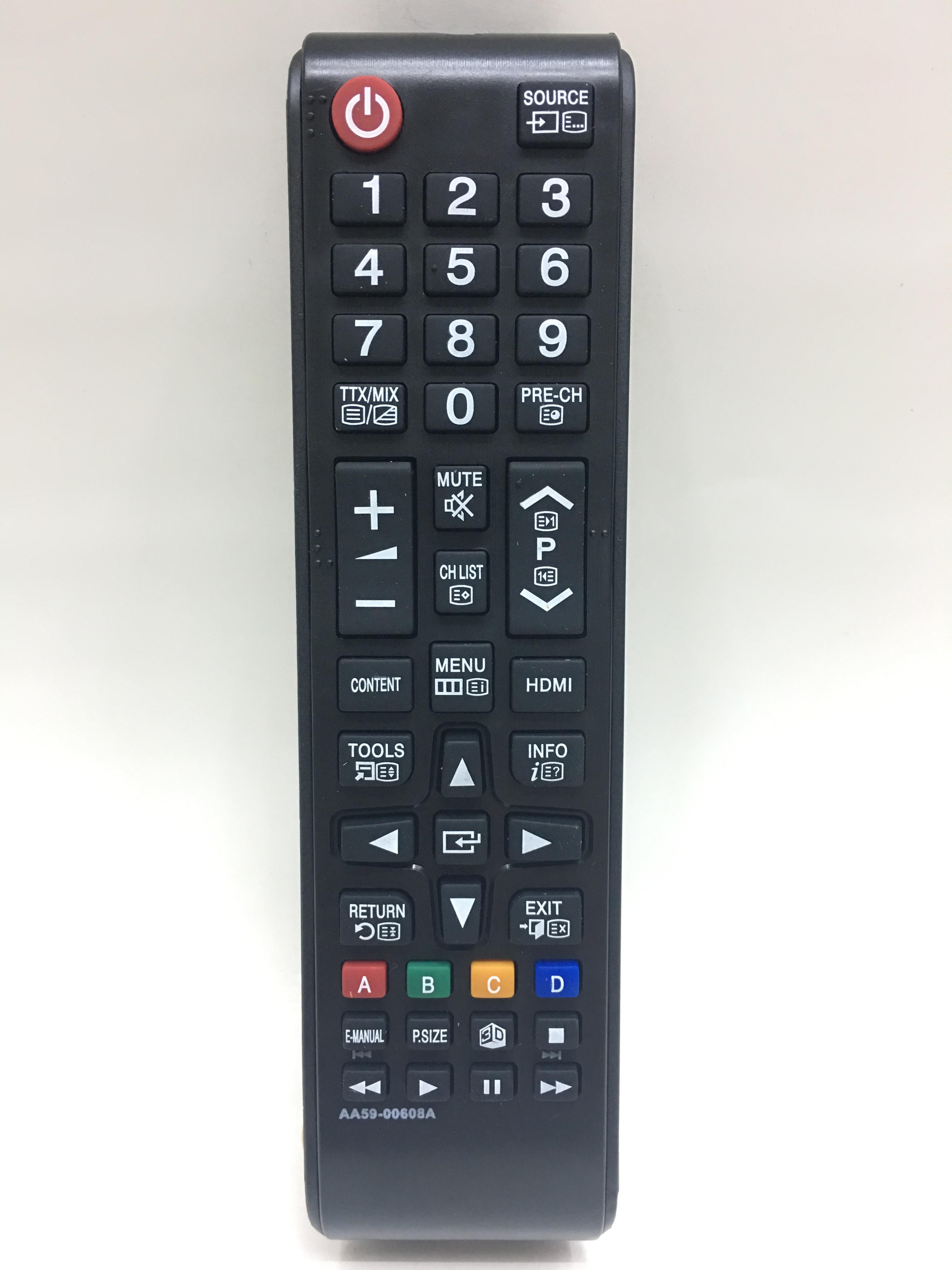 รีโมททีวี ซัมซุง Samsung [ใช้กับทีวีซัมซุง Samsung จอแบนได้ทุกรุ่น] รุ่น AA59-00608A [มีของพร้อมส่ง เก็บเงินปลายทางได้]