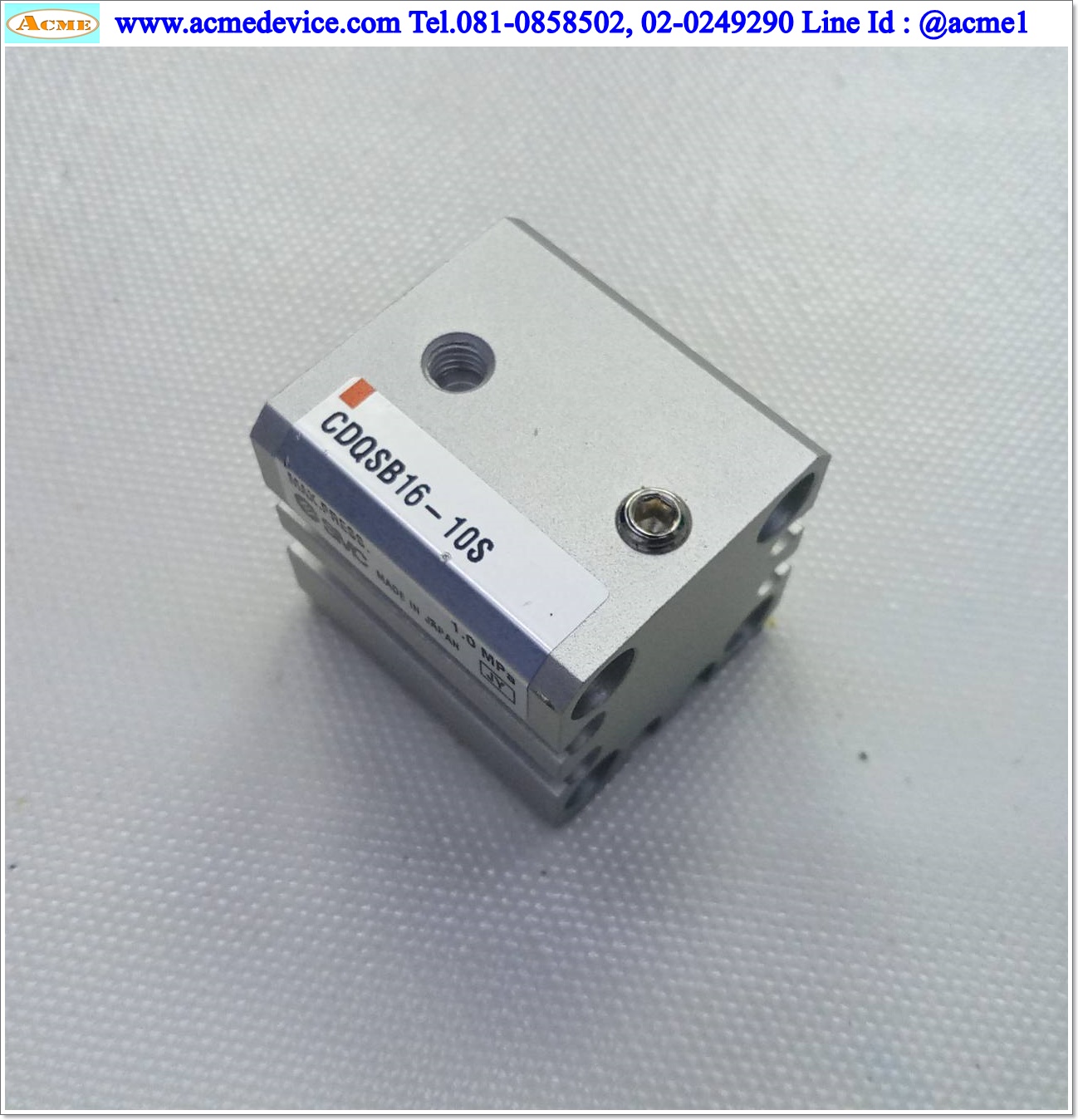 Air Cylinder SMC รุ่น CDQSB16-10S, Bore 16 mm., Stroke 10 mm.