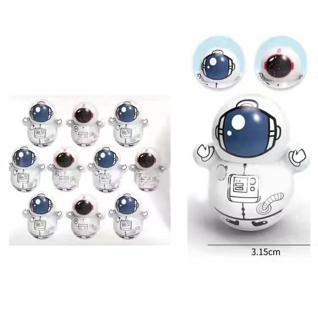 ตุ๊กตาล้มลุก มนุษย์อวกาศ สองชิ้น ราคา 15