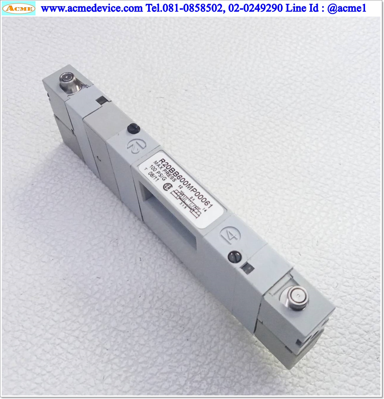 Solenoid Valve รุ่น R20BB600MP00061, 5/2, 2-Position, Coil 24V