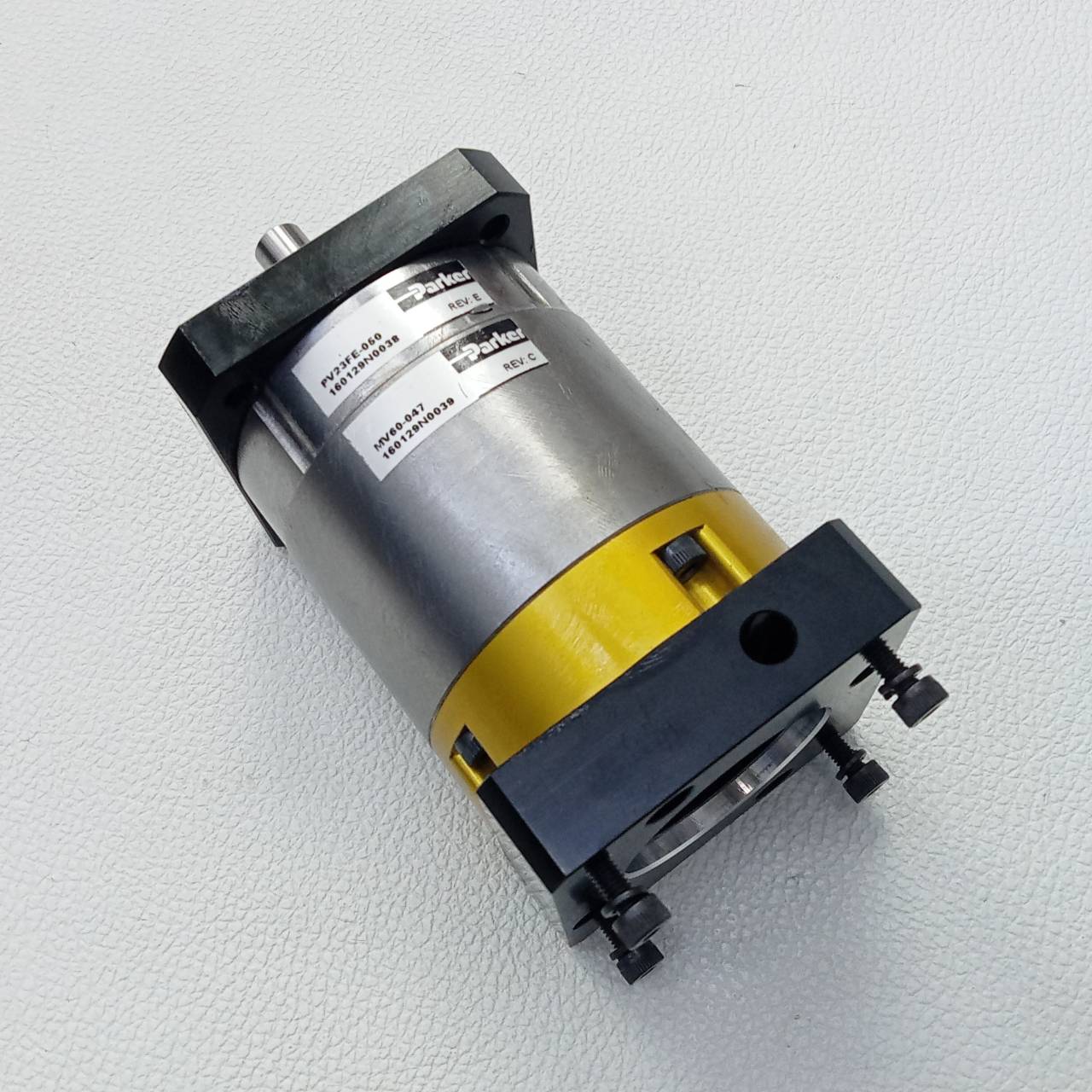 Gear Head Parker รุ่น PV23FE-050, Ratio 50:1, เข้า 9.5mm, ออก 9.5mm, (for Stepping □ 57x57 ∅ 38)