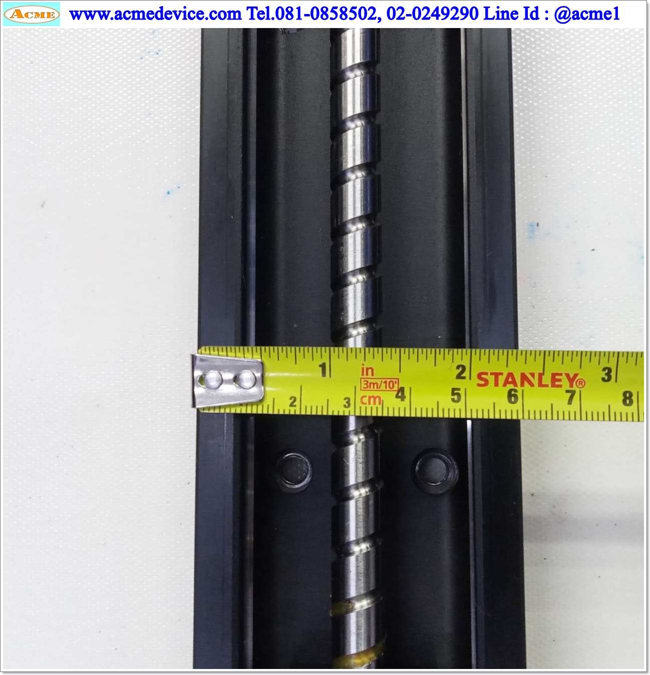 แกนสําเร็จรูป Ball Screw THK รุ่น KR33A, ขนาด 60 mm x 380 mm, แกนโต 10 mm, Stroke 230 mm, Pit 10 mm