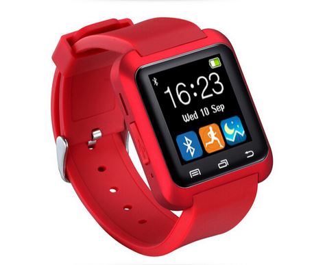 นาฬิกา SmartWatch U8 แท้ สีแดง พร้อม Bluetooth
