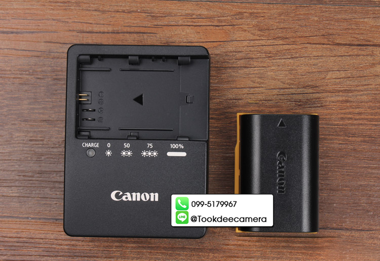แท่นชาร์จแบตเตอรี่ ยี่ห้อ canon รุ่น LC-E6 For LP-E6 ของแท้ (PreOrder รอสินค้า 10-14วัน)