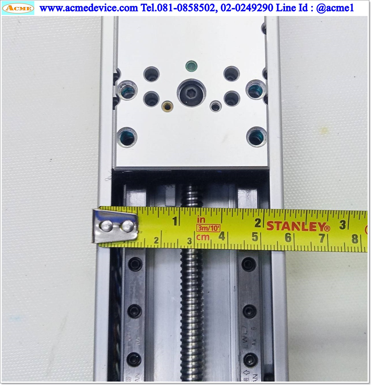 แกนสําเร็จรูป Ball Screw Parker รุ่น 402004LNMP & PM-F24 (3), แกนโต 8 mm., Stroke 100 mm., Pit 2 mm.