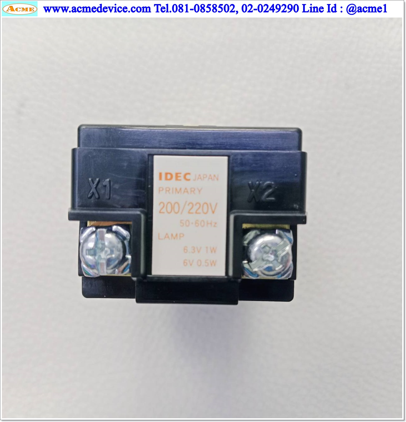 Pilot Lamp Idec รุ่น APNAPN126DNW, 200/220V, ขนาด 30mm.