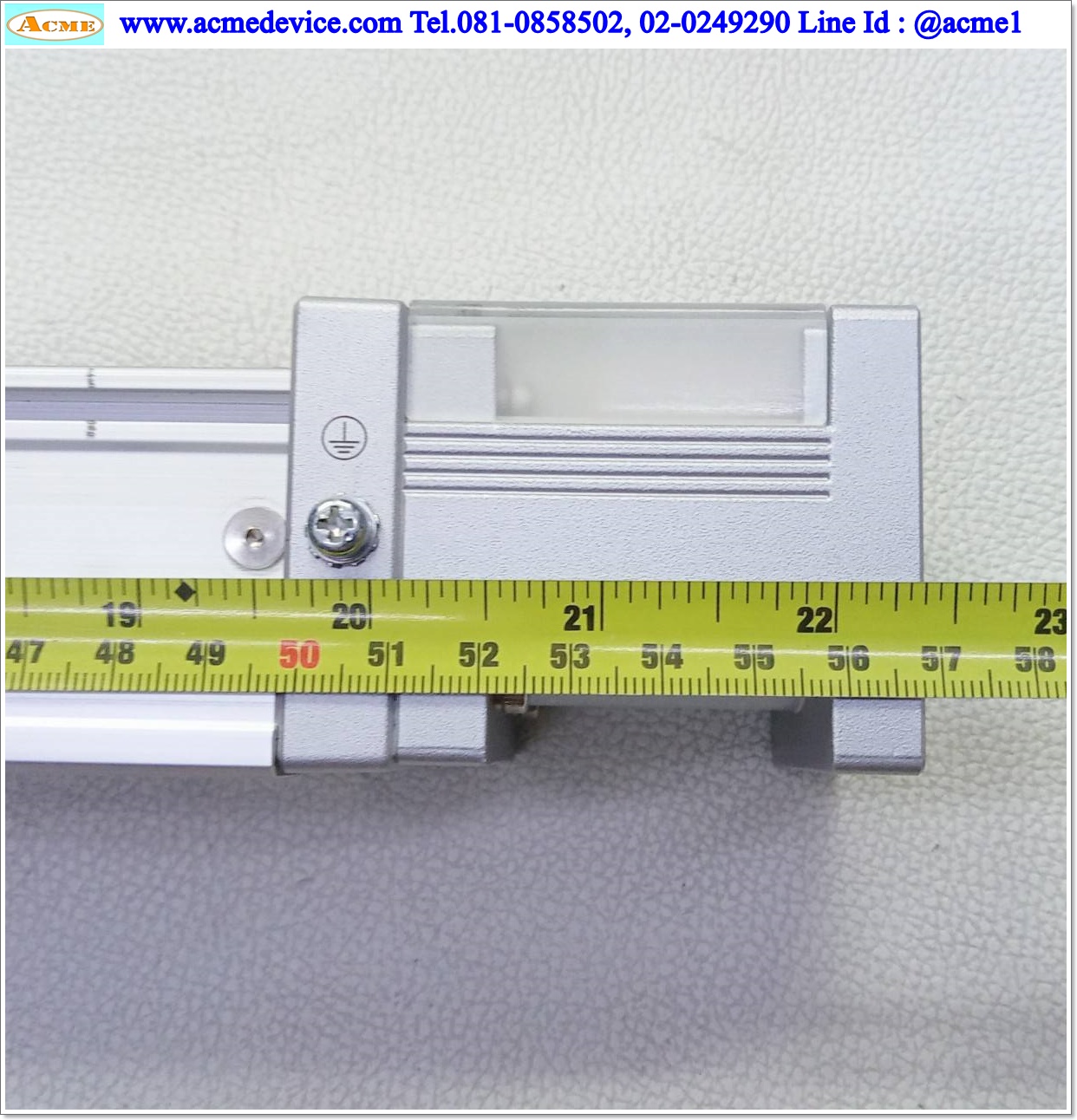 แกนสำเร็จรูป Ball Screw Yamaha รุ่น LBAS05-10-350, ขนาด 52 mm x 570 mm, Stroke 350 mm., Pit 10 mm.