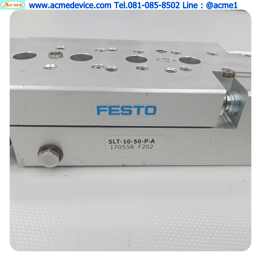 Air Cylinder Festo รุ่น SLT-10-50-P-A, Bore 10 mm., Stroke 50 mm.