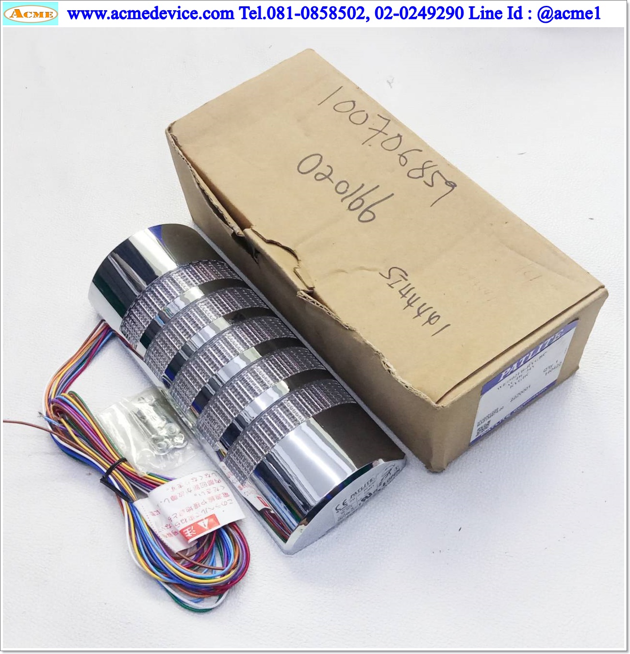 Tower Light Patlite รุ่น WE-02FB, WE-502FB-RYGBC, 24V AC/DC, IP65