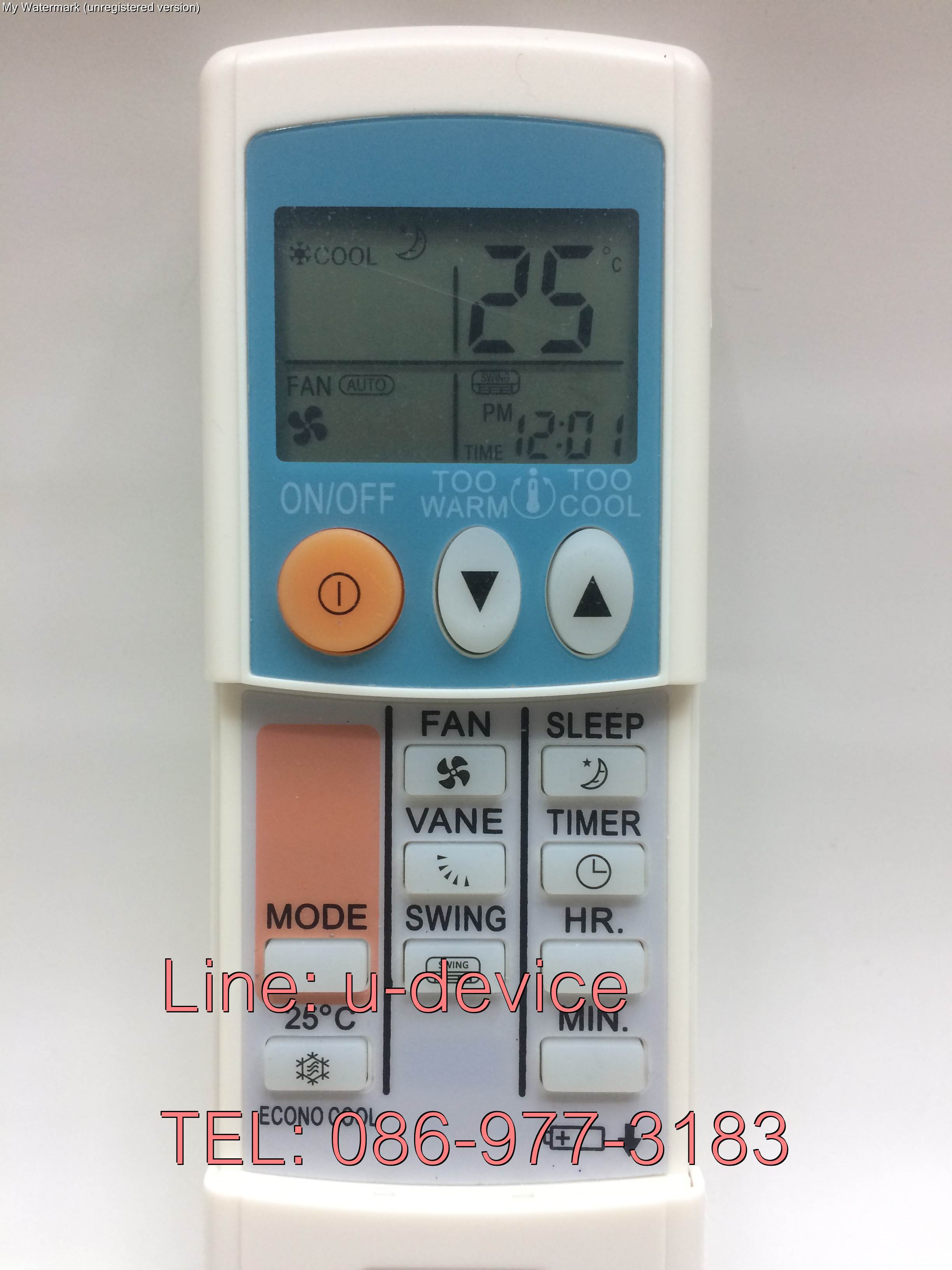 รีโมทแอร์ประกอบ รุ่น 25C-1