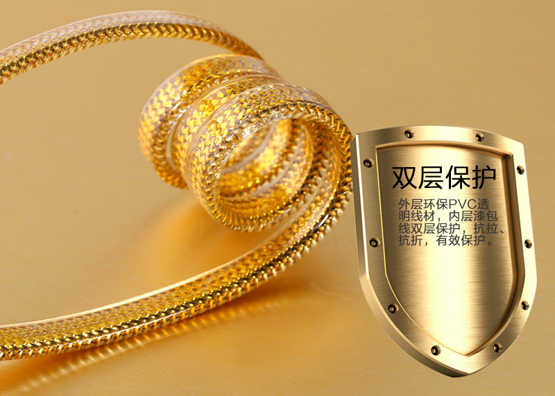 สายชาร์จ iPhone เคเบิลถักยาว100ซม. REMAX แท้ (สีทอง)