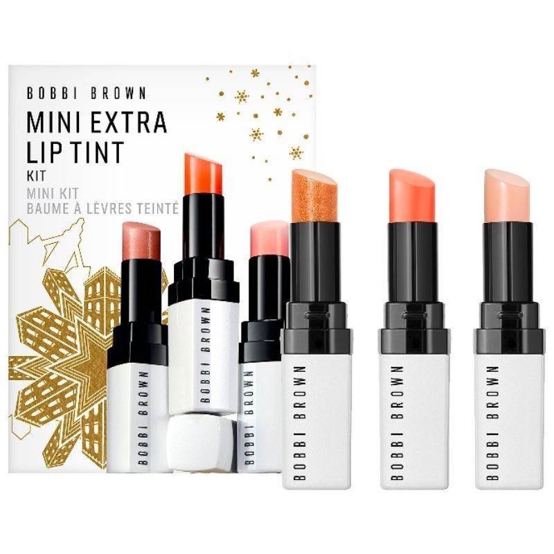 ลิปบาล์มมีสี Bobbi Brown Mini Extra Lip Tint Kit 0.7g x 3 Pink/ Melon/ Nude Sparkle