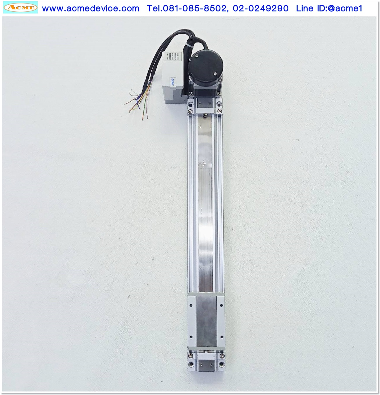 E-Rodless Actuator SMC รุ่น E-MY2B16-300WTN, 24V, NPN, Size 16 mm., Stroke 300 mm.
