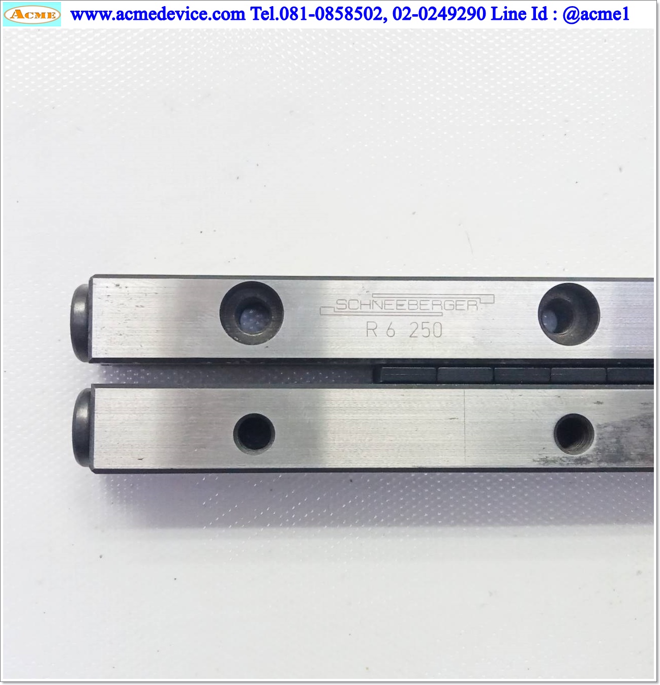 Cross-Roller Guide Schneeberger รุ่น R 6 250, ขนาด 31 x 255, Stroke 160 mm.