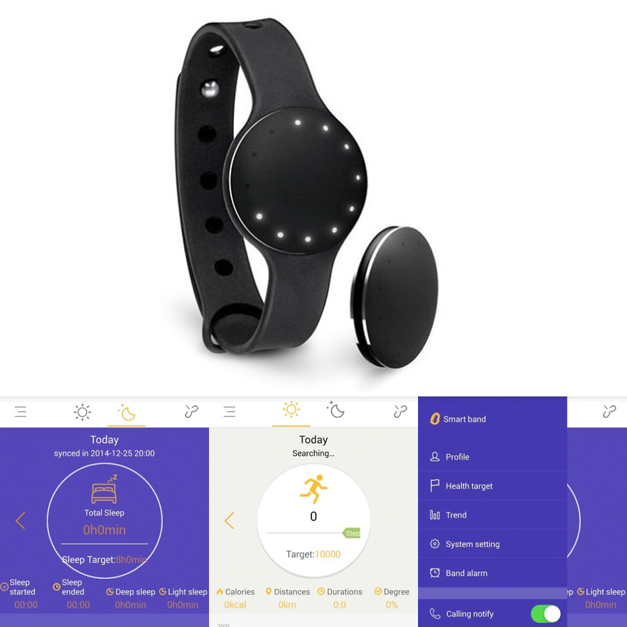 นาฬิกา Misfit Fitness แท้ พร้อมจอ Sleep Monitor รัดข้อมือเพื่อสุขภาพ Android/iOS (สีดำ)