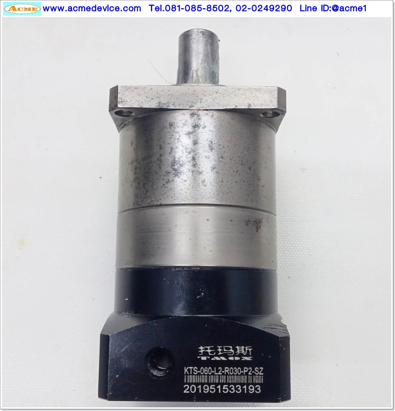 Gear Head รุ่น KTS-060-L2-R030-P2-SZ, Ratio 30:1, (เพลาเข้า 14mm, ออก 14mm.),for 200w, 400w