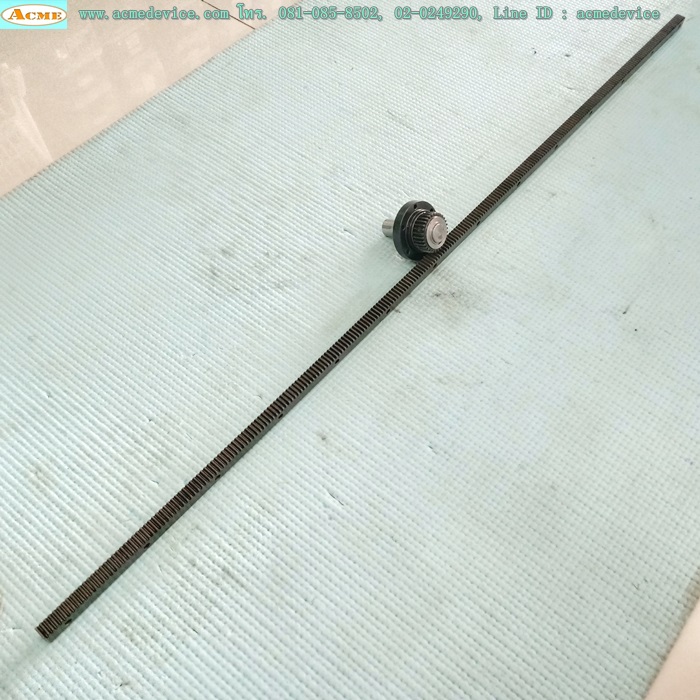 เฟืองสะพาน 256 ฟัน, ขนาดกว้าง 10 mm.x 805 mm. & เฟือง 30 ฟัน, ขนาดเพลา 15 mm., โต 48 mm.