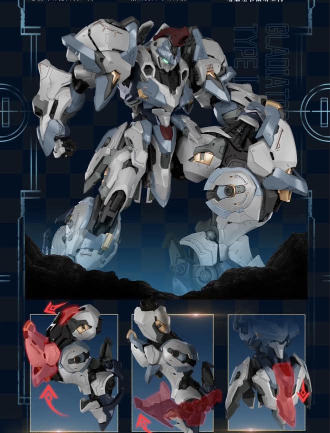 พรีออเดอร์ 1/100 GLADIATOR Type I Alderland โครงในเหล็ก ค่าย GS-Toys สินค้ามากลางปี 2026 Made in China