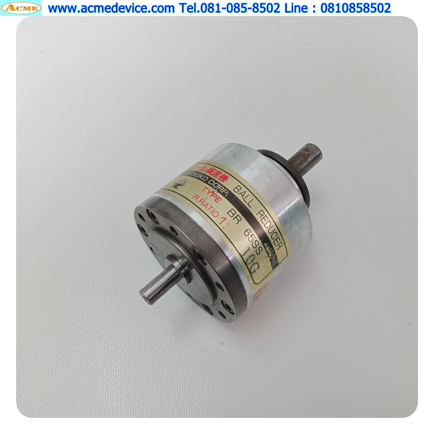 Gear Head KAMOSEIKO รุ่น BR65SS, Ratio 10:1 (เพลาเข้า 8 mm., เพลาออก 12 mm.)