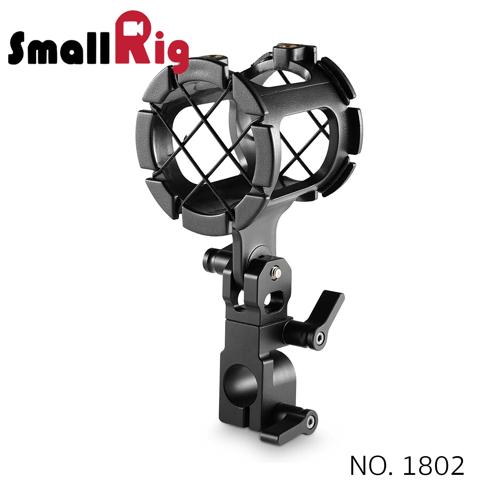SMALLRIG® Microphone Support with 15mm Rod Clamp 1802 (ByOrder รอสินค้า2-3วัน)