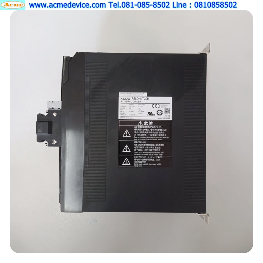 Servo Drive Omron รุ่น R88D-KT30H & Servo Motor R88M-K3K020T-S2, 3kW