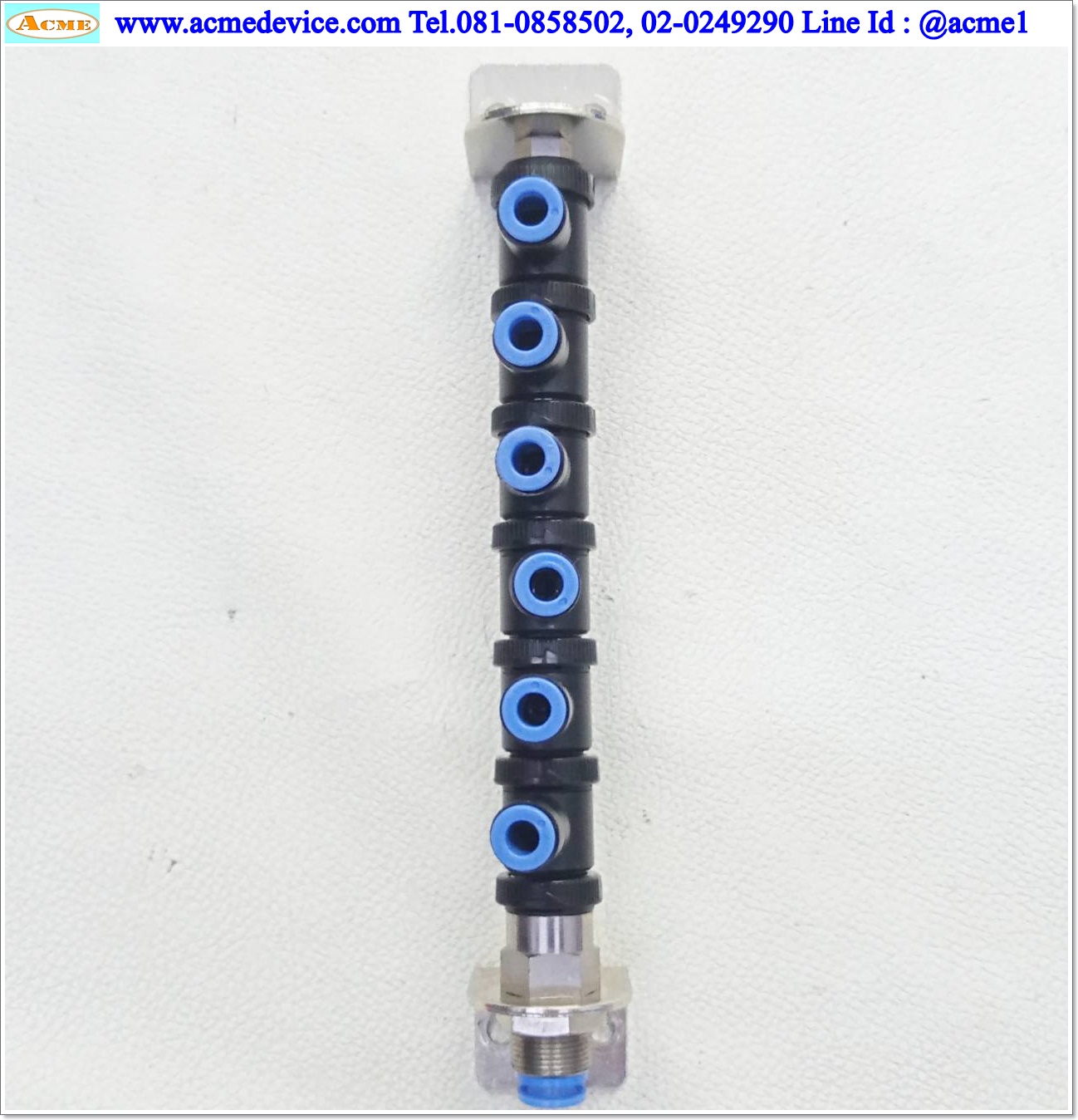 Multi Connector SMC รุ่น KBE2-08 + KBV2-06 + KBX16, 6 mm., 6 Port