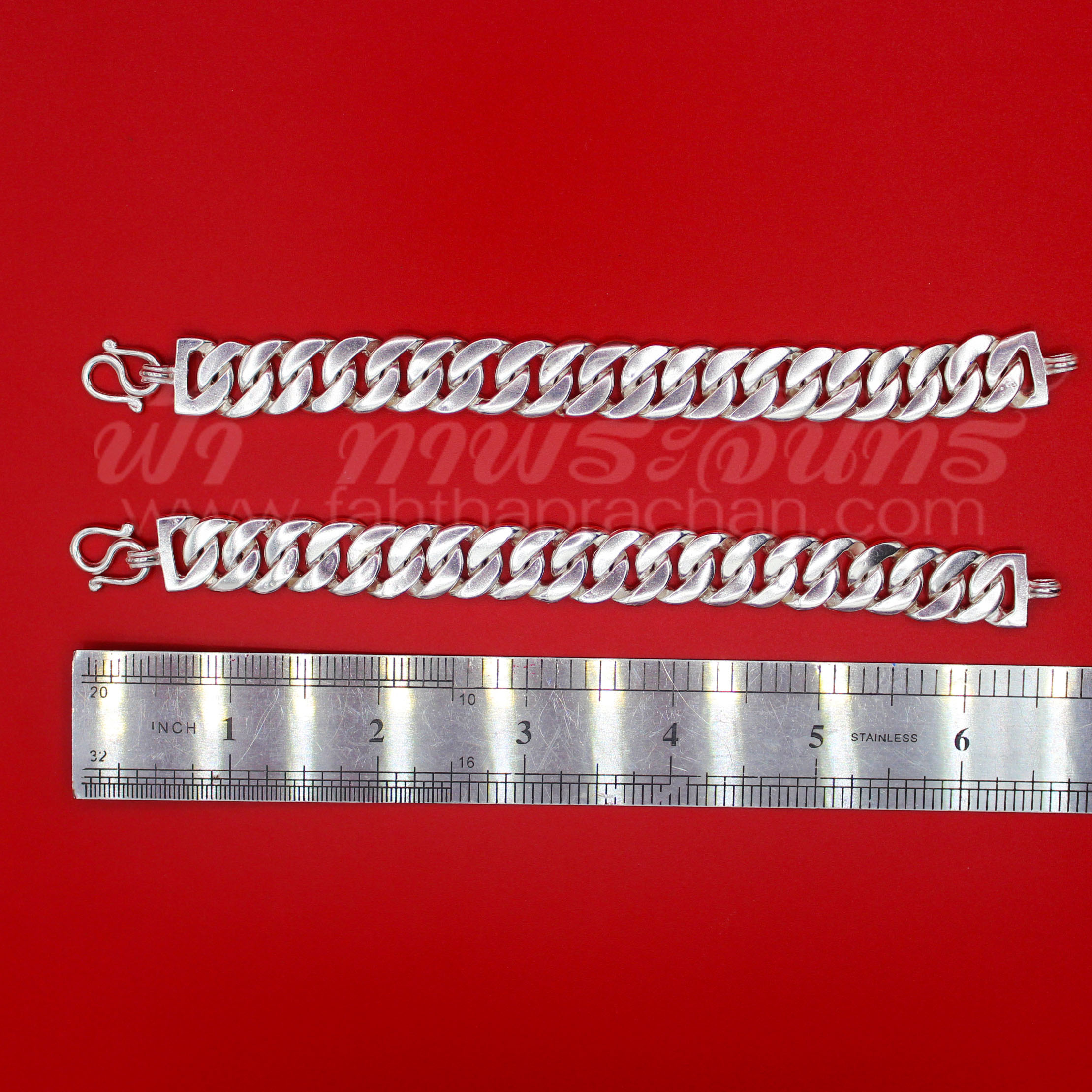 กำไลข้อมือเงินแท้ 92.5% ลายเลส