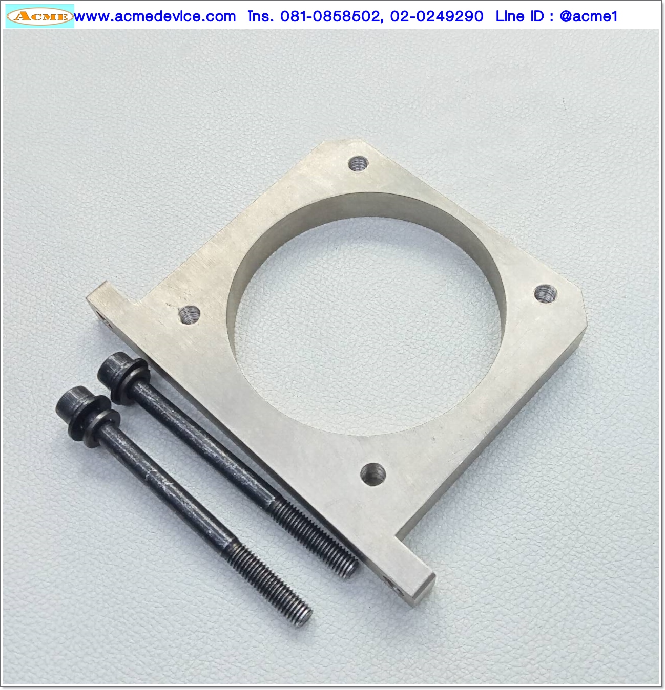หน้าแปลนมอเตอร์ DIY รุ่น Aluminium, ระยะรูยึด 85 mm, หนา15mm, Dia. 94 mm.