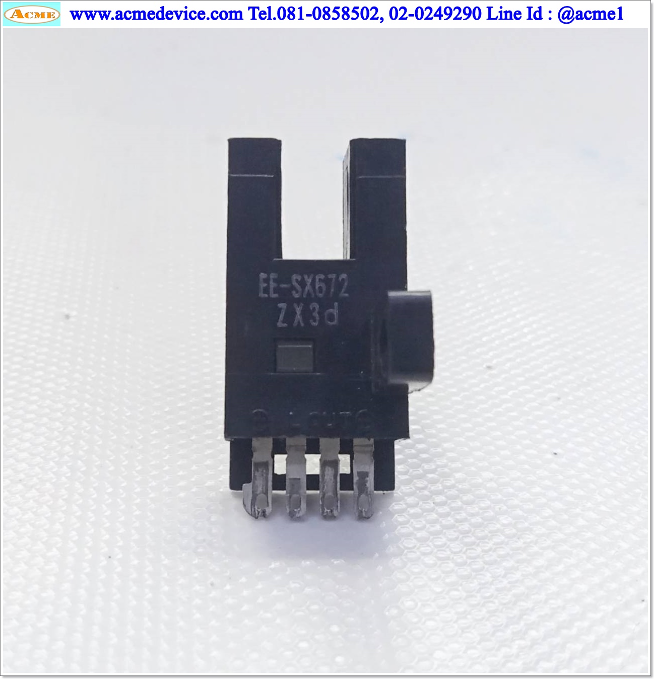 Photoelectric Omron รุ่น EE-SX672, ระยะ 5mm, Dark-ON, Light-ON, NPN