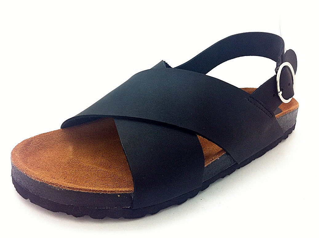 Cork sole leather sandal ( lady)