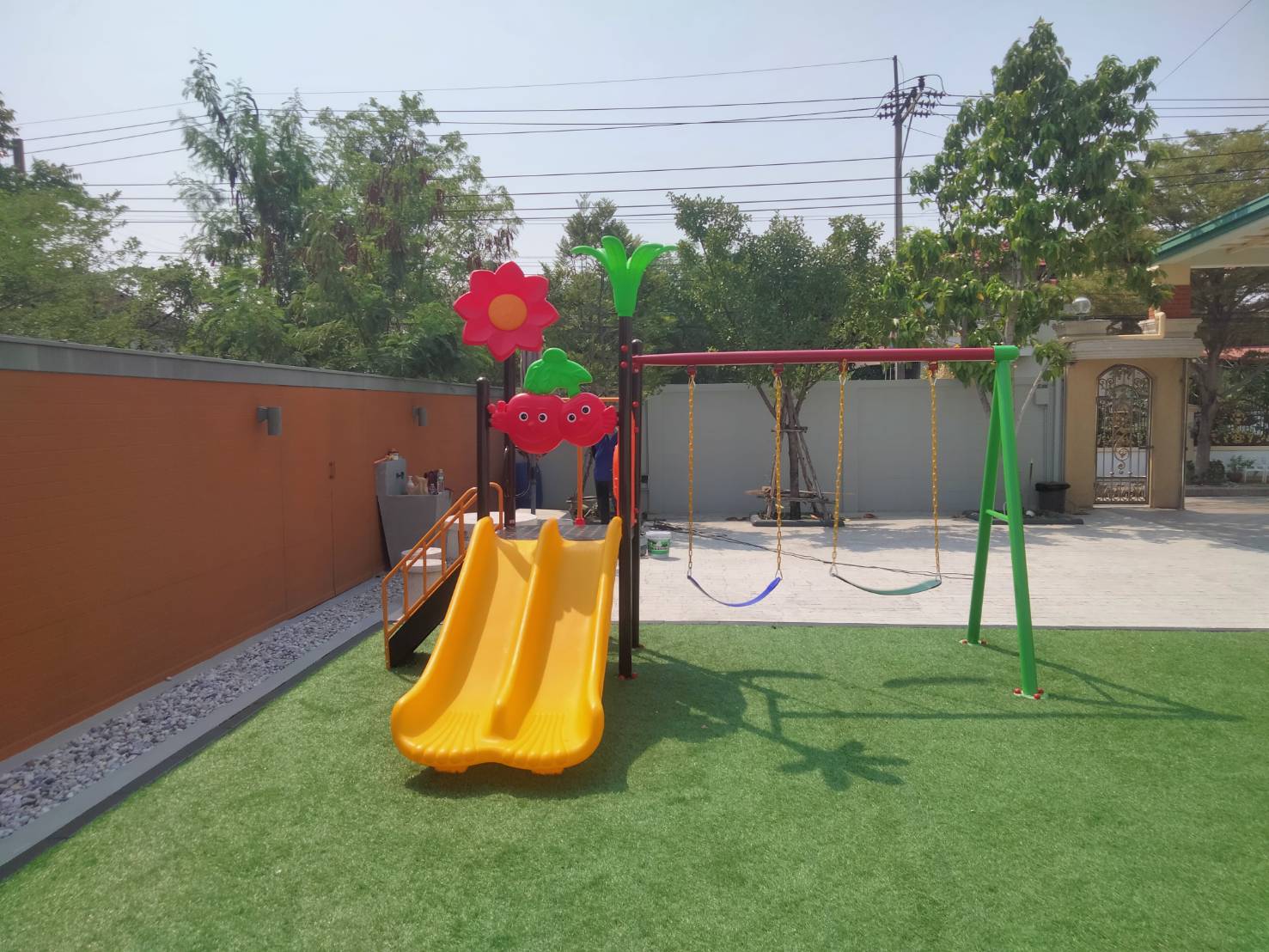 เครื่องเล่นสนาม ชุด เจ้าดอกไม้พร้อมชิงช้า เครื่องเล่นมีประโยชน์