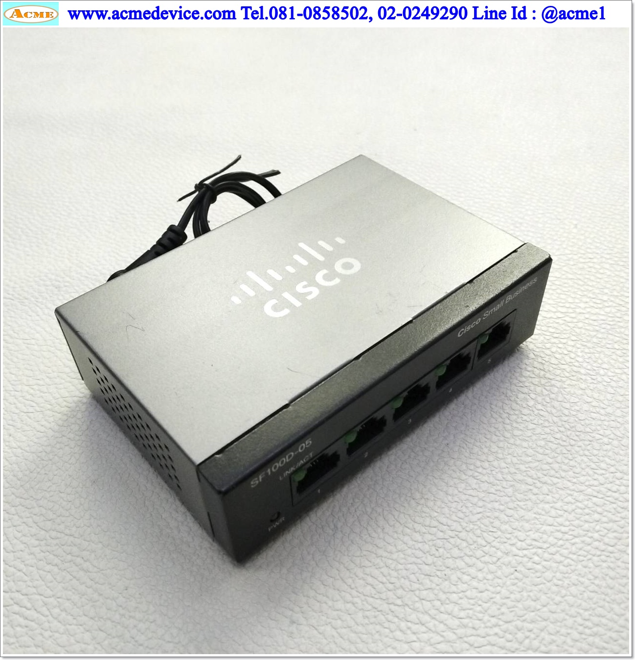 Industrial Hub Cisco รุ่น SF100D-05 v2, 5-Port 10/100 Switch