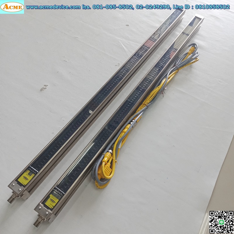 Area Sensor Banner, EZ-SCREEN รุ่น SLSR14-76925+SLSE14-76926, Resolution 14 mm, ยาว 820 mm., ระยะ 0.1-6 m.