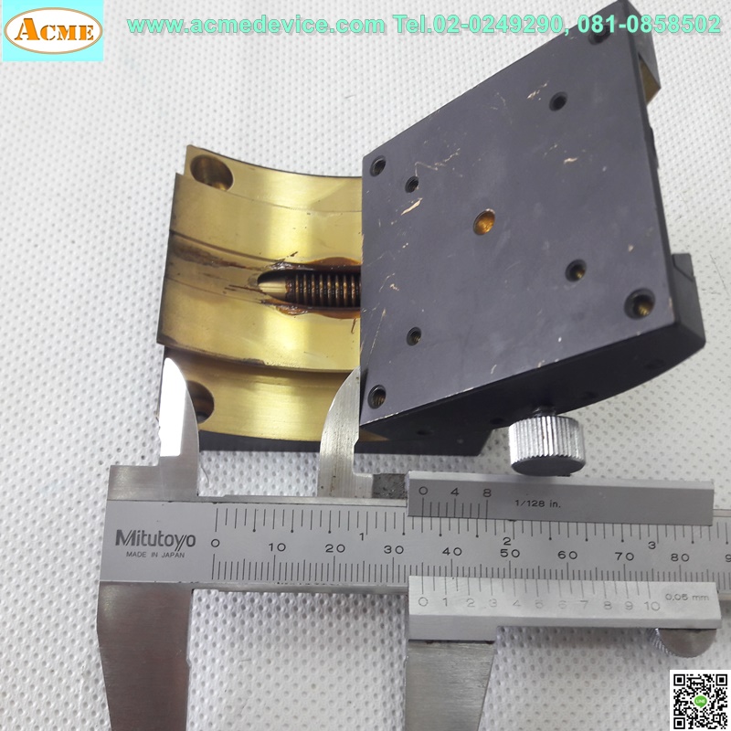 แกนสําเร็จรูป Reed Screw Misumi รุ่น GFWG60-35-NR, ขนาด 60 mm x 60 mm, stroke 35 mm, พร้อมตัวปรับระยะ