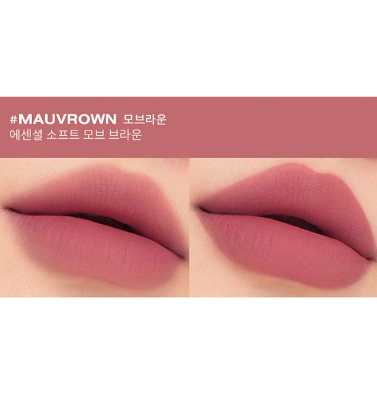 ลิปเนื้อเวลเวตแมท 3CE Hazy Lip Clay 4g # Mauvrown
