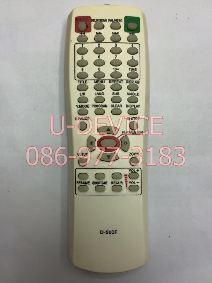 รีโมทดีวีดี AJ รุ่น D-500F