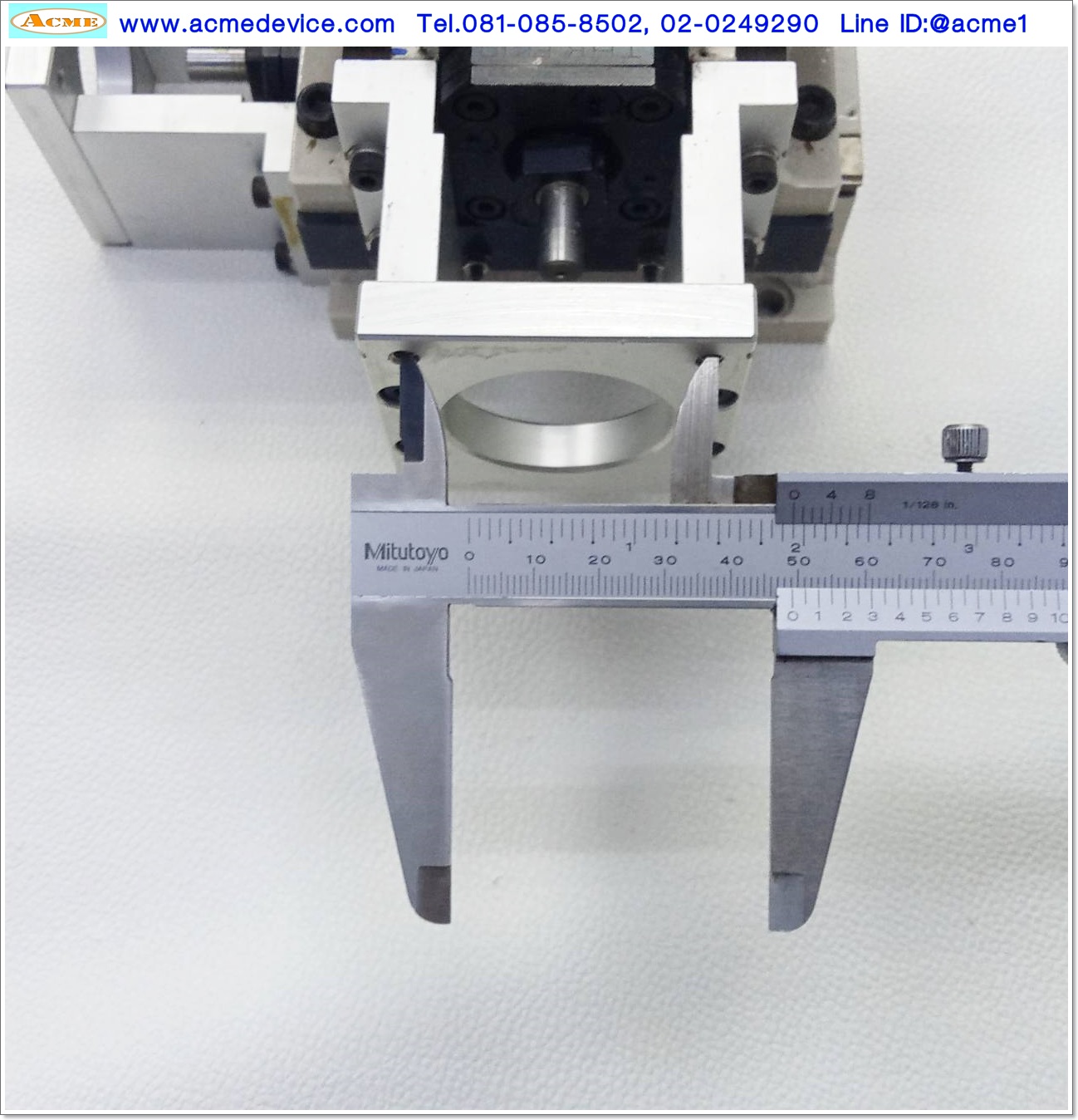 แกนสําเร็จรูป Reed Screw XY ??? รุ่น ???, แกน XY ขนาด 120mm x 185mm, Stroke 50mm, Pit 4mm, แกนโต 12 mm
