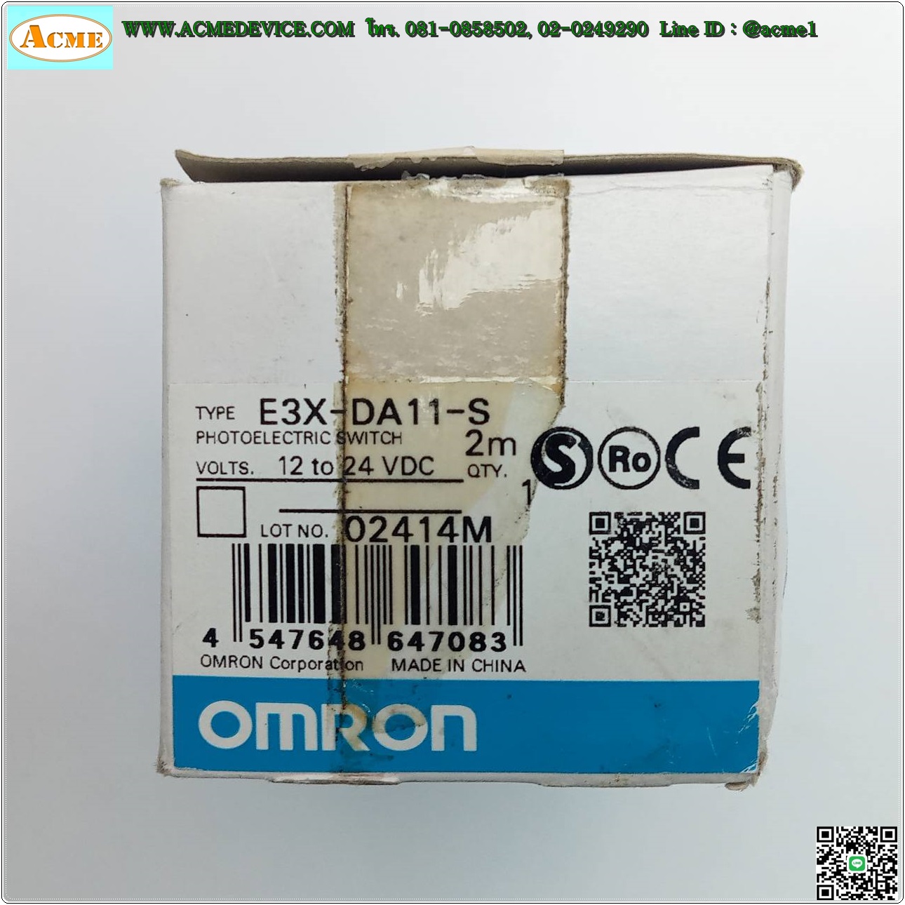 Fiber Amp Omron รุ่น E3X-DA11-S, NPN